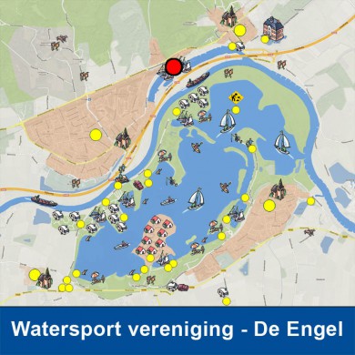 Watersportvereniging De Engel bevindt zich vlak bij het Rhederlaag. KLIK HIER voor meer informatie.